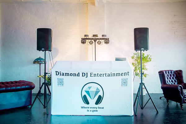 Diamond Package: Premium Party Sound and Lighting Sydney, Diamond DJ Booth setup for weddings, corporate and private events